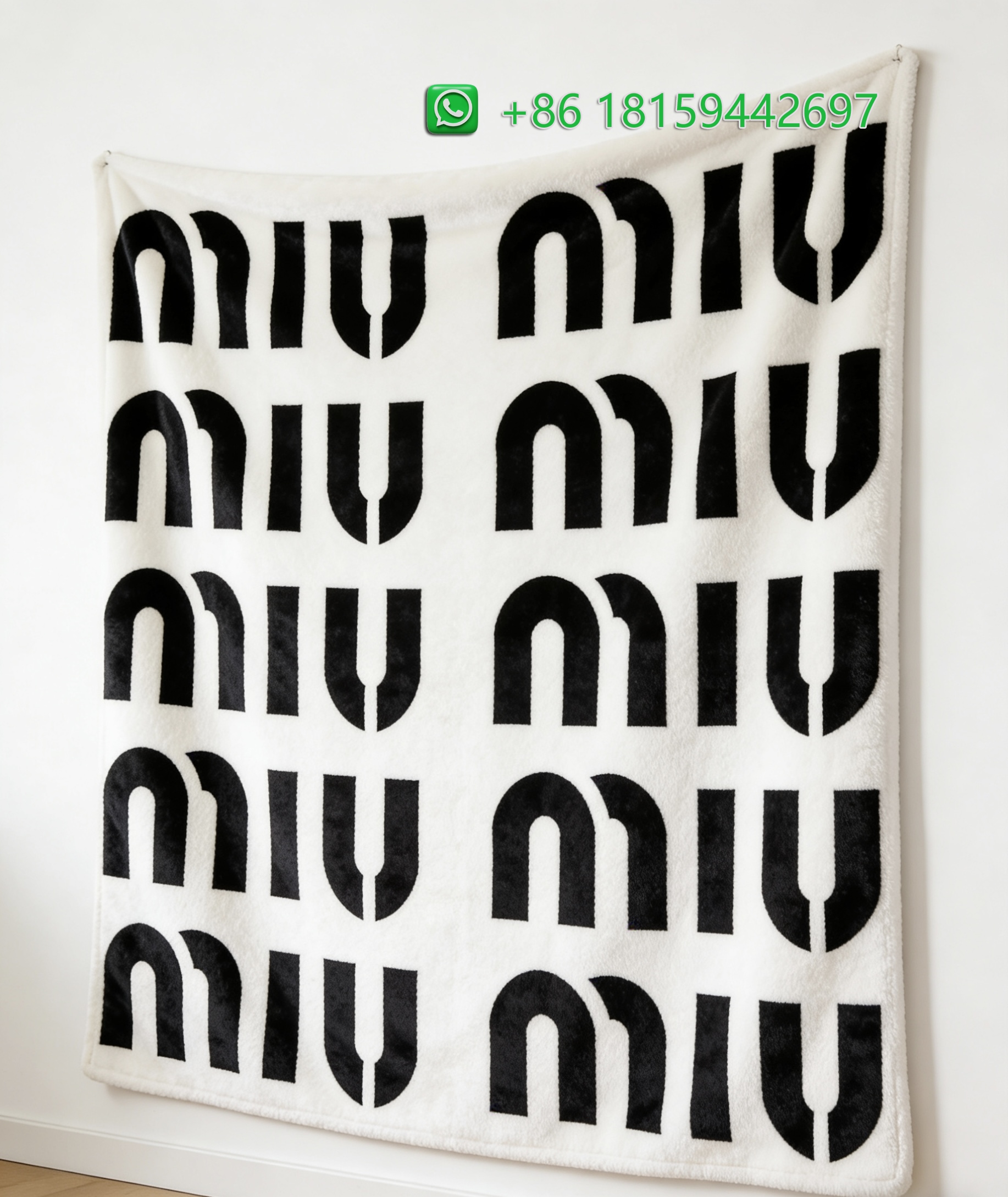 Miumiu Throw Blankets